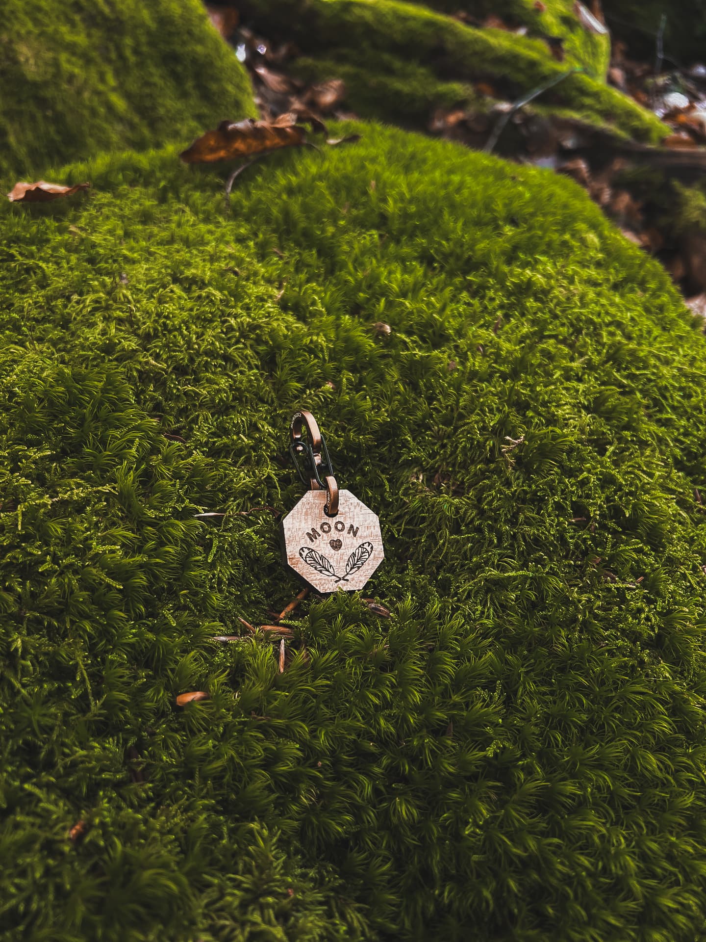 Médaille en bois modèle Moon